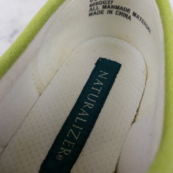 Naturalizer Green White Canvas shoes size 8.5W - Picture 8 of 8